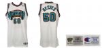 1995-96 Bryant Reeves Vancouver Grizzlies Game Jersey 