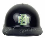 Robin Yount & Bob Uecker Milwaukee Brewers Signed Batting Helmet - JSA