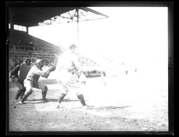 1929 Detroit Tigers Spring Training Original Glass File Negative (Detroit News Hologram/MEARS Auction LOA) - Lot of 2