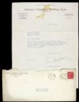 1941 James Conzelman Chicago Cardinals Hall of Famer Signed Letter - JSA (Tough Hall of Fame Signature)