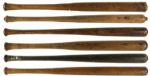 1910-30 Assorted Vintage Baseball Bat Lot of (6)  (MEARS LOA) 