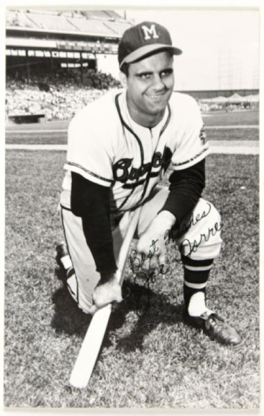 1960-65 circa Joe Torre Milwaukee Braves Postcards - Lot of 3 - One Signed - JSA