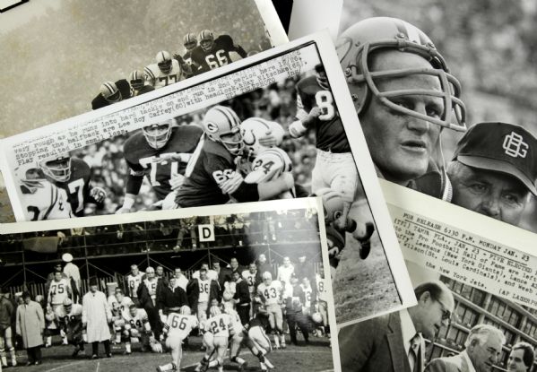 1965-78 Ray Nitschke Green Bay Packers Original Photo - Lot of 5 