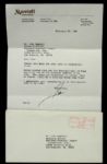 1982 Sam Huff Washington Redskins Signed Letter - MEARS
