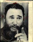 1956-88 Fidel Castro The Chicago Sun Times Archives Original Photos (Chicago Sun Times Hologram/MEARS Photo LOA) - Lot of 33
