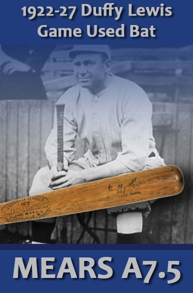 1922-27 Duffy Lewis H&B Louisville Slugger Professional Model Game Used Bat - Boston Red Sox - Salt Lake City PCL - New York Yankees (MEARS A7.5)