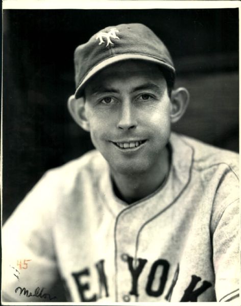 1937-44 circa Cliff "Mickey Mouse" Melton New York Giants "The Sporting News Collection Archives" Original 8" x 10" Photo (Sporting News Collection Hologram/MEARS Photo LOA)