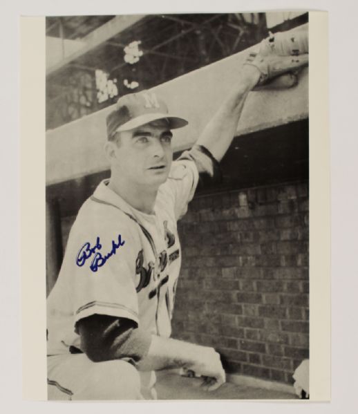 Bob Buhl Milwaukee Braves Signed 8x10 (MEARS LOA)