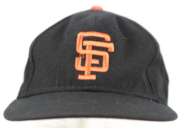 1980s San Francisco Giants New Era Game Worn Hat - MEARS LOA