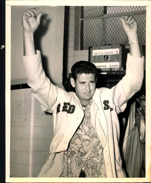 1949-54 Ted Williams Boston Red Sox "The Sporting News Collection Archives" Original 7" x 9" Photo (Sporting News Collection Hologram/MEARS Photo LOA)