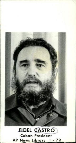1960-79 Fidel Castro "The Chicago Sun Times Archives" Orignal Photos (Chicago Sun Times Hologram/MEARS Photo LOA) - Lot of 2