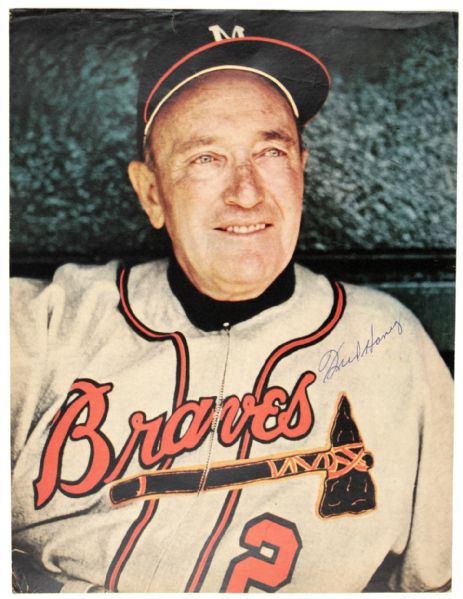 1950s Fred Haney Milwaukee Braves Signed Magazine Photo - JSA 