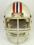 1982-89 England Patriots Game Worn Helmet Attributed To Kenneth Sims   - MEARS 