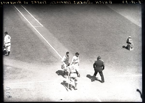 1933-45 Brick Owens Umpire Glass & Acetate File Negative (Detroit News Hologram/MEARS Auction LOA) - Lot of 9