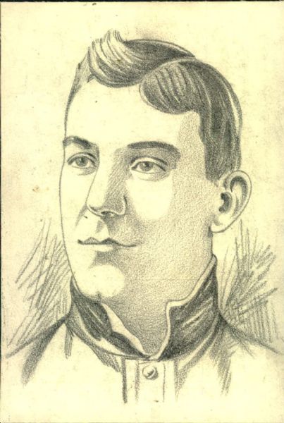 1902-14 circa Nap Lajoie Cleveland Naps "TSN" Original Illustration Artwork (Sporting News Hologram/MEARS LOA) Unique, 1:1