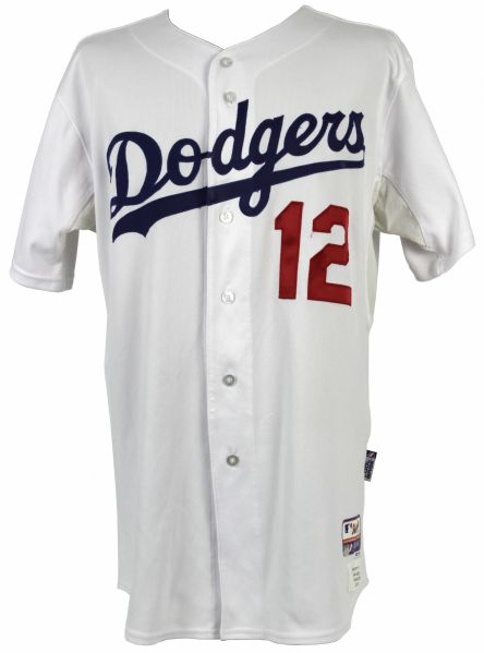 2007 Jeff Kent Los Angeles Dodgers Game Worn Home Jersey (MEARS A10) (Steiner)