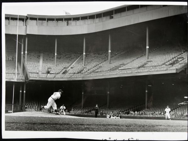1955 Almost Empty Briggs Stadium Detroit Tigers First Generation Oversized 9" x 12" (Detroit Free Press) Photo