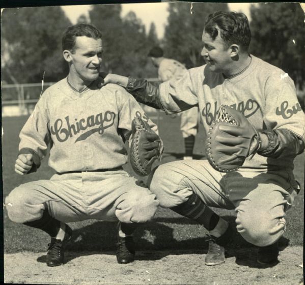 1933 Gabby Hartnett Chicago Cubs "The Chicago Sun Times Archives" Original Photo (Chicago Sun Times Hologram/MEARS Photo LOA)