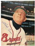 Charlie Grimm Milwaukee Braves Signed Photo - Lot of 5 - JSA