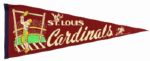 1950s St. Louis Cardinals Full Size 29" Football Pennant