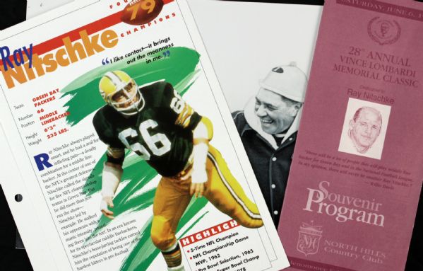 Ray Nitschke Green Bay Packers Photo - Lot of 3 