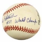 1950s-60s Milwaukee Braves Single Signed ONL Baseball Lot - 9 Signatures - JSA 