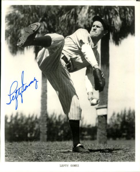 Lefty Gomez New York Yankees Signed 8" x 10" Photo - MEARS 
