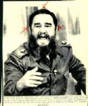 1956-88 Fidel Castro The Chicago Sun Times Archives Original Photos (Chicago Sun Times Hologram/MEARS Photo LOA) - Lot of 33