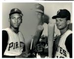1966-70 Roberto Clemente Matty Alou Pittsburgh Pirates "The Sporting News Collection Archives" Original 8" x 10" Photo (Sporting News Collection Hologram/MEARS Photo LOA)