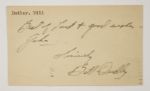 Bill Dudley Pittsburgh Steelers Signed 3x5 Index Card (JSA)