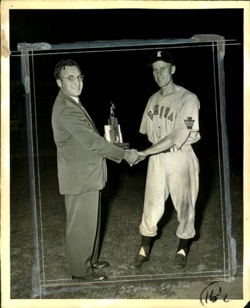 1948 Pete Gray St. Louis Browns Elmira Pioneers "The Sporting News Collection Archives" Original 8" x 10" Photo (Sporting News Collection Hologram/MEARS Photo LOA)