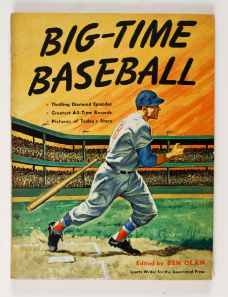 1958 Big-Time Baseball Book by Ben Olan
