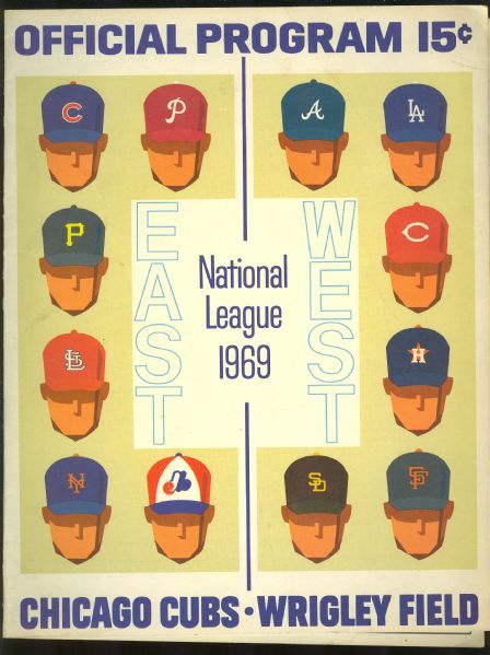 1969 Chicago Cubs Game Program Signed By Russ Meyer & Roy "Snipe" Hansen (PSA/DNA)