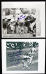 1950s Milwaukee Braves Signed Photo - Lot of 10 - JSA
