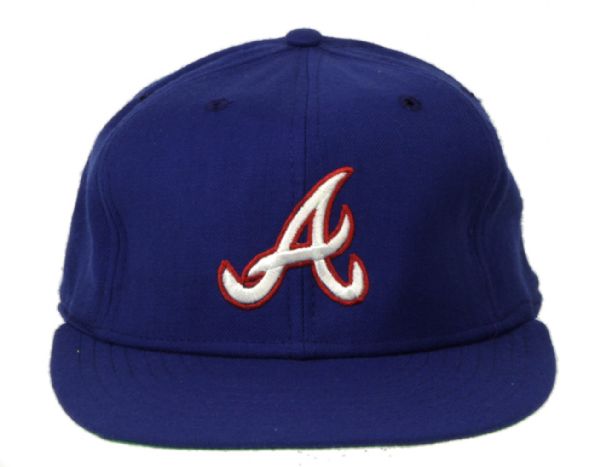 1983 Phil Niekro Atlanta Braves Game Used Cap - MEARS 