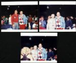 1990s Ray Nitschke Green Bay Packers Original Fan Photos With Franco Harris