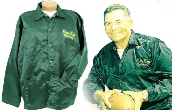 1967-69 circa Green Bay Packer Game Worn Coachs Jacket - Lombardi Era - MEARS LOA 