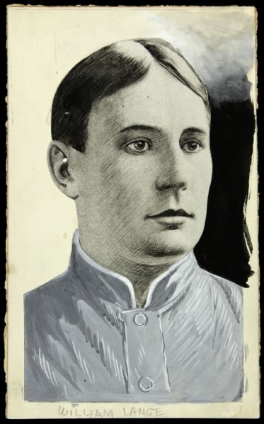 1893-1899 Bill Lange Chicago Colts / Orphans "TSN" Original Illustration Artwork (Sporting News Collection Hologram/MEARS LOA) Unique, 1:1