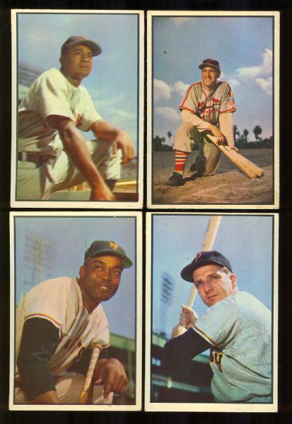 1953 Bowman Color Collection (129) Including Ten Hall of Famers