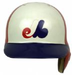 1980-87 Charlie Lea Montreal Expos Game Worn Batting Helmet - MEARS 