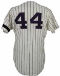 1977 Reggie Jackson New York Yankees Game Worn Home Jersey (MEARS A9)