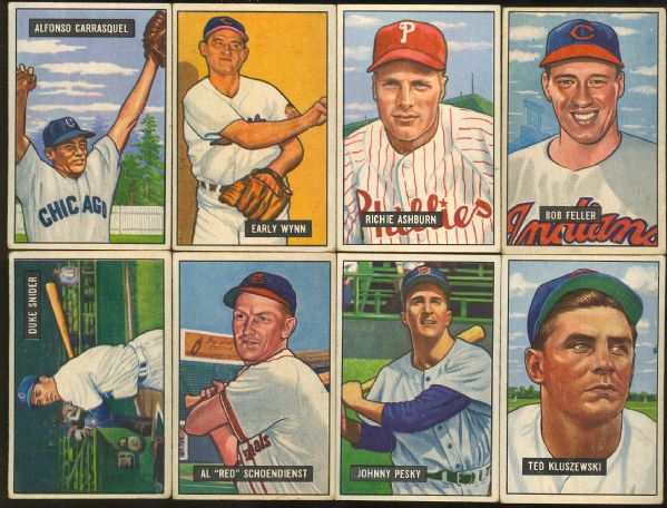 1951 Bowman Collection (299) Including Snider, Feller & Ashburn