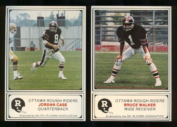 1982 Jogo Ottawa Rough Riders Set CFL
