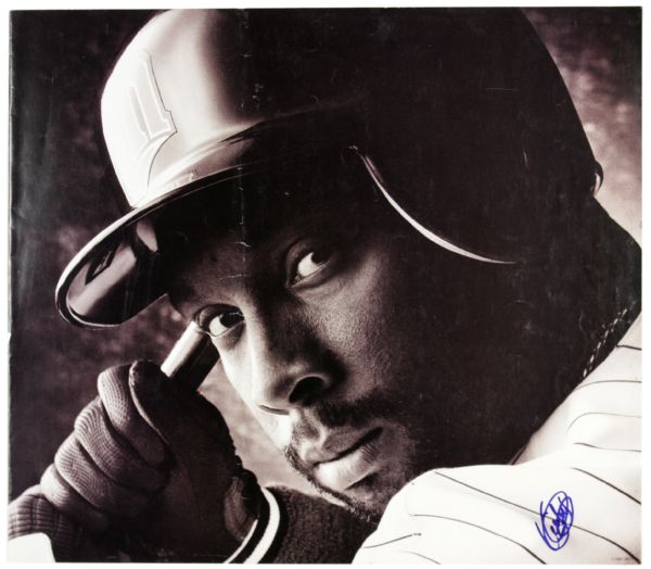 1980s Kirby Puckett Minnesota Twins Signed Oversized 36" x 15" Poster - JSA 
