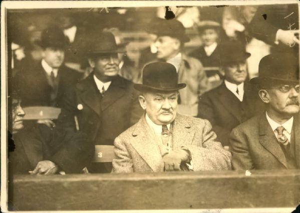 1913 August Hermann Cincinnati Reds President Charles Conlon "TSN Collection Archives" Original 5" x 7" Generation 1 Photo (Sporting News Collection Hologram/MEARS Photo LOA)
