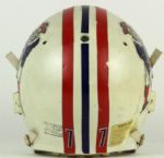 1982-89 England Patriots Game Worn Helmet Attributed To Kenneth Sims   - MEARS 