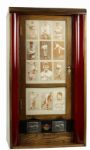 1930-40s Chicago Exhibit Oak Floor Model Card Vending Machine with Lights