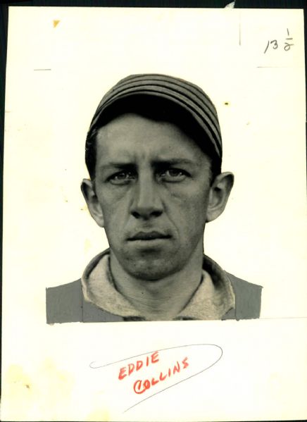1906-14 circa Eddie Collins Philadelphia Athletics Charles Conlon "TSN Collection Archives" Original 6.25" x 8" Generation 1 Photo (Sporting News Collection Hologram/MEARS Photo LOA)