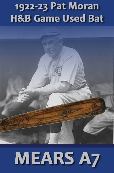 1922-23 Pat Moran H&B Louisville Slugger Professional Model Game Used Bat - 1919-23 Cincinnati Reds Manager (MEARS A7) 