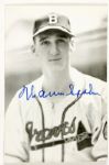 1950s Warren Spahn Milwaukee Braves Signed Card (JSA)